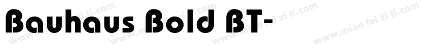Bauhaus Bold BT字体转换